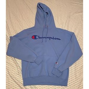Blue champion hoodie (unisex)